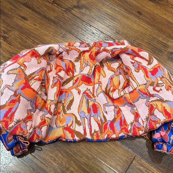 Farm Rio reversible wild horses tricot puffer jacket - Picture 5 of 6